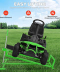 Heavy Duty Lawn Mower Lift Jack for Riding Tractor & Garden Mowers 880 Lbs Capacity High Angle Tilt Crank Stand under lawn mower for service