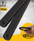 6 Inch Mini Hacksaw And Miter Block Set With Bi-Metal Blade Extra Fine Cut For Wood Plastic Glass Metal DIY Home Renovation And Craft Projects A Handy Portable Hand Saw Kit