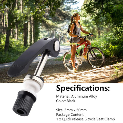 Lightweight Aluminum Alloy Quick Release Seat Post Clamp And Binder Clip For Road And Mountain Bikes Easy Install Replacement