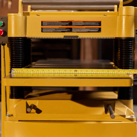 Badass 20 Inch Helical Wood Planer With 5 Horsepower Motor And 230 Volt Setup Delivering Silky Smooth Surfacing On Rough Lumber Featuring 100 Replaceable Carbide Heads