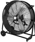 24 Inch High Velocity Industrial Drum Fan With 8100 CFM, 3 Speed Heavy Duty Metal Shop Fan For Workshops, Warehouses, Garages And Factories, UL Listed For Serious Ventilation