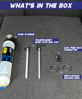 500cc Fluid Extractor And Syringe Pump For Cars Boats Engines And Lawn Mowers, Oil Transmission Coolant Power Steering Brake Fluid Transfer with 2 clear hoses and accessories shown