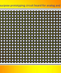40 Pack Prototyping Printed Circuit Boards Kit With Five Size Universal Perforated Solderable Proto Boards For DIY Electronics Projects Plated Through Holes For Easy Soldering shown with plated-through holes