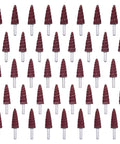 Cone Shape Flap Wheels Set 40 Pieces One Quarter Inch Shank Aluminum Oxide Grit 80, 120, 180, 240, 320