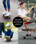 People using Durable Skateboard Hardware Combo Starter Kit With 52mm Wheels Aluminum Truck Set Bearings And Pads For 7.5 To 8 Inch Decks