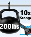 Heavy Duty 200Lb 18 Inch Zip Ties 70 Pack Black Cable Ties For Outdoor Use holding kettle weight