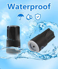 36 Pack Waterproof Wire Nut Connectors For Outdoor Electrical Wiring, Weatherproof Twist-On Caps shown on a water-themed background
