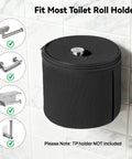 Full Enclosure Toilet Paper Holder Keeps Your Roll Safe From Hairy Paws And Chewy Jaws Anti Tear Pet Proof Bathroom Storage Hella Tough Dust Moisture Resistant Cover You Gotta Have, black fabric cover fits standard toilet roll holder.