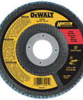 Zirconia Flap Disc 4-1/2 Inch By 7/8 Inch 80 Grit Type 29 Backing For Grinding And Deburring front view