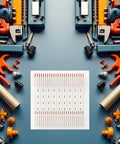 No Trace 208 Soldering Lugs Kit For Mobile Phone Repair And PCB Spot Welding Pro Grade Auxiliary Welding Tools arranged neatly.