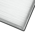 Corner view of Inner Air Filter 24x20x2 For IAFS1700 And IAFS2400 Reemay White Polyester Replacement Part 415107