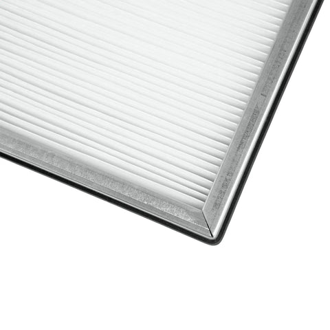 Corner view of Inner Air Filter 24x20x2 For IAFS1700 And IAFS2400 Reemay White Polyester Replacement Part 415107