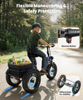Electric Trike For Adults With 960W Peak Power Full Suspension And Reverse Gear Top Speed 15 MPH Sick All Terrain E Trike Built For Comfort Easy Cruising Durable Ride For Everyday Fun, rider with cargo basket and reverse button
