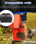 One Gallon Gas Tank For Lawn Mowers And Small Engines, 4 Quart Plastic Universal Fuel Tank with a garden chipper