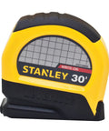 Lever Lock Tape Measure 30 Ft By 1 In With Tru Zero Hook Push Release Self Locking Blade Polymer Coated Blade High Impact ABS Case