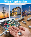 Heavy Duty Zinc Wire Clamps Bulk Pack Of Fifty Secure Electrical Box Connectors With Ironclad Strain Relief Fittings showcased with wiring.