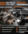 DC03 cold-rolled steel sheet and vacuum brake booster for enhanced braking performance, showing high precision and durability.