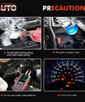 Image showing engine maintenance precautions like coolant levels, smoke warning, diagnostic display, and fluid filling for Heavy Duty Engine Coolant Auxiliary Water Pump Fit For Audi Seat Skoda Volkswagen 16 18 20 Tdi Engines Direct Bolt Up Oem Drop In Replacement With Numbers 5Q0965561B 41551E To Keep Your Ride Rolling Strong.