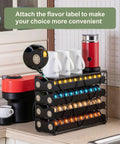 4 Tier Nespresso Pod Drawer Organizer For Vertuo Capsules Holds Up To 80 Pods on kitchen countertop