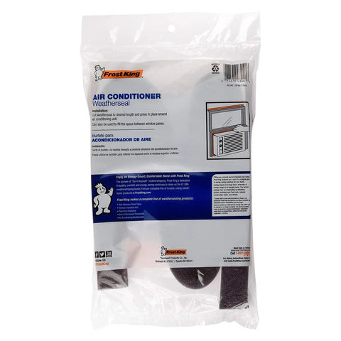 Frost King AC43H Window AC Weatherseal Tape Open Cell Foam Seal 2 And 1 Quarter By 2 And 1 Quarter By 42 Inches packaging
