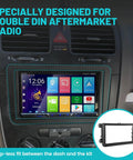 Double DIN VW Dash Kit With Wiring Harness For 2005 To 2015 Jetta Beetle CC Golf Passat Tiguan aftermarket stereo installation