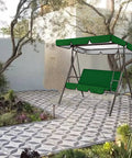 Patio Swing Canopy Replacement Top Cover Set For Porch Swing Blue Sun Shade 190T Oxford Cloth Waterproof Tear Resistant