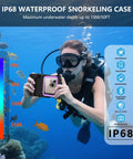 Universal Waterproof Phone Case Fits Iphone Samsung And Android With IP68 Protection Up To 50 Feet Deep for underwater use