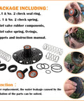 3/4 To 1 Inch Backflow Repair Kit For 975XL 975XL2 Replacement shown with springs, O-rings, valves, and installation steps.