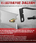 Illustrative diagram of rivet nut application with threaded attachment for Rivet Nut Gun With 16 Inch Stroke Adjustment And Tool Free Mandrel Change.