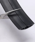 Cutting black 6 Ft Floor Cord Cover Cable Protector For Office Home And Outdoor Use Heavy Duty PVC Wire Channel Hider