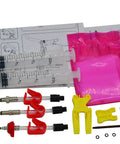 Drip Free Hydraulic Brake Bleed Kit For All SRAM Disc Brakes And Avid Systems with syringes, adapters, and tools