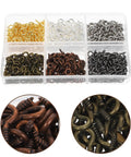 Colorful Mix Screw Eye Pins Kit Handy For Jewelry Making And DIY Crafts With Self Tapping Eyelets And Threaded Hooks Miniature Eye Pins For Art Projects And Fabric Fastening