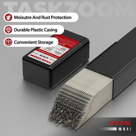E7018 All Position Welding Rods Three Thirty Second Inch 10 Lb Low Hydrogen Carbon Steel Electrodes in protective case
