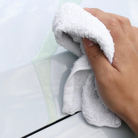 Mega Absorbent Terry Cloth Rags Pack Of 60 14 By 17 Inches 100 Percent Cotton Cleaning Towels used on car surface
