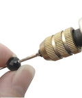 Using Diamond Reamer Set With Four Interchangeable Tips to enlarge a bead hole in jewelry making