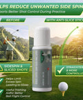 Two Pack Golf Anti Slice Gel Sticks 2.2 Oz Real Time Swing Feedback with golfer and product on golf course