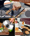 Blackstone Griddle Accessories Kit 27Pcs for Flat Top Grills Camp Chef Compatible with tools and grilling in use