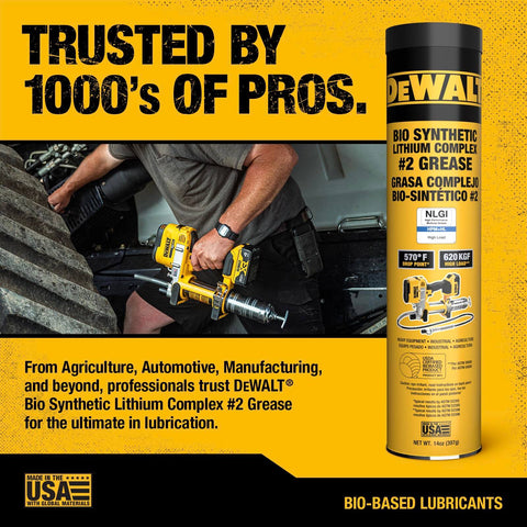 Biosynthetic Lithium Complex Number 2 Grease For High Load Heavy Duty CV Joint And Wheel Bearing Protection in 14 oz can.