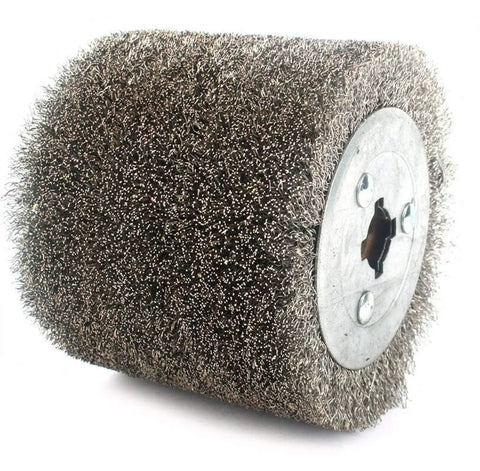 Stainless Steel Wire Wheel for Wood and Metal Surface Polishing and Rust Removal Heavy Duty Workhorse on white background