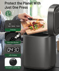 Electric Kitchen Compost Bin For Indoor Countertop With 3 Modes, Odor Free Carbon Filter System, Eco Friendly Smart Waste Recycler