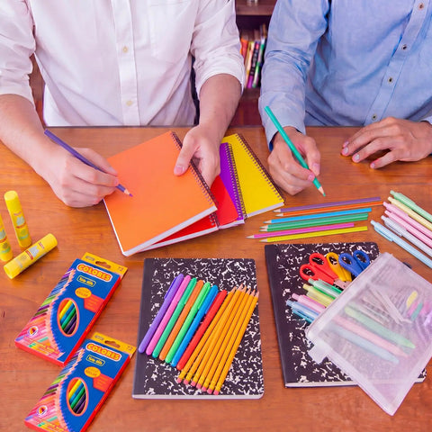 All In One Back To School Supplies Kit With 6 Clear Backpacks And 150 Pieces Including Notebooks Pencils Folders Glue Scissors