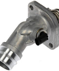 Heavy Duty Engine Coolant Thermostat Housing Assembly Direct Replacement Water Outlet with metal body, designed for extreme heat protection.