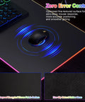 Wireless Charging Gaming Mouse Pad 15W With RGB Lighting, Built In Phone Holder, Waterproof Desk Mat, Extra Large 35.4 By 11.8 Inches, Non Slip Base, Great For PC And Laptop Setups, Big Desk Pad For Comfort And Style with zero error control feature.