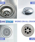 Sticks Drain Cleaner And Deodorizer Lavender Scent Enzyme Pipe Cleaners With 24 Count That Prevents Clogs And Kills Odors for all drains.