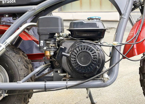 Recoil Pull Starter Compatible With Honda GX160 GX200 Engines And 212cc Class Power Equipment mounted on a go-kart frame
