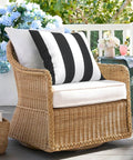 Two Pack Waterproof Outdoor Throw Pillows With Inserts 18x18 Square Cushions For Patio Deck Garden Or Home Furniture Cabana Black