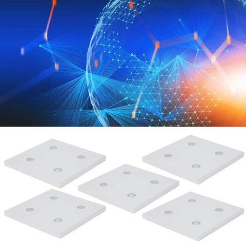 5 Pack Aluminum Joining Plates With Four Holes Vertical Flat Plate Connectors For Frame Building Lightweight Yet Built Tough