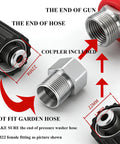 Beast Pressure Washer Gun And Hose Kit with 30 Foot Kink Resistant Hose and 3600 PSI Cleaning Power M22 14 fittings shown.