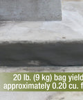 Concrete Patch And Repair Mortar For Sidewalks Driveways And Curbs, Fast Setting Exterior Patch Kit, 20 Pound Bag For Quick Structural Repair