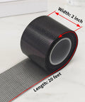 Roll of Fiberglass Screen Repair Tape 2 In By 20 Ft With Strong Adhesive Mesh Patch for Windows Or Doors Waterproof DIY Kit on white surface